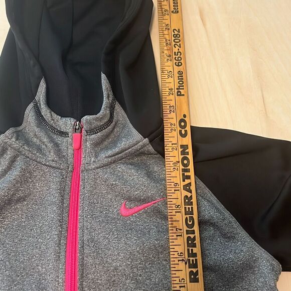 Nike Dri-Fit Grey Full‎ Zip Hoodie Womens Juniors XL - Picture 2 of 4